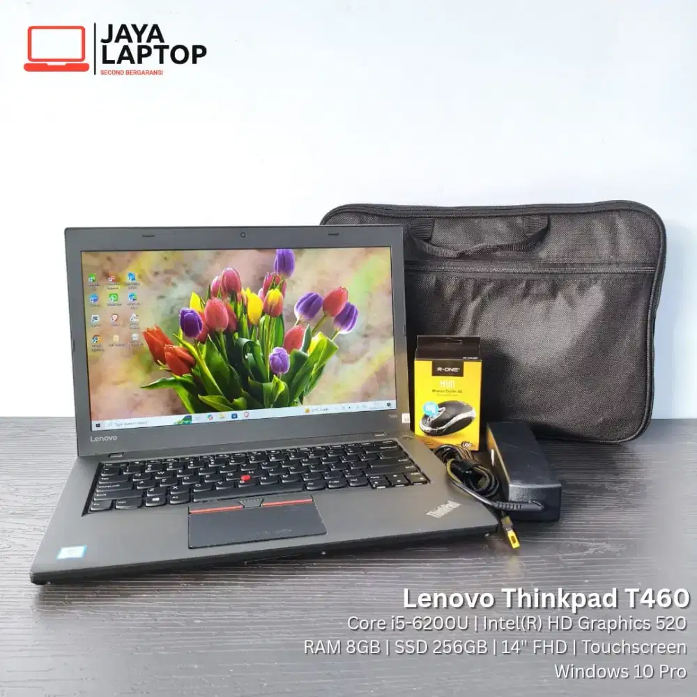 Lenovo Thinkpad T460 i5 RAM 8GB SSD 256GB Laptop Second Bekas Murah
