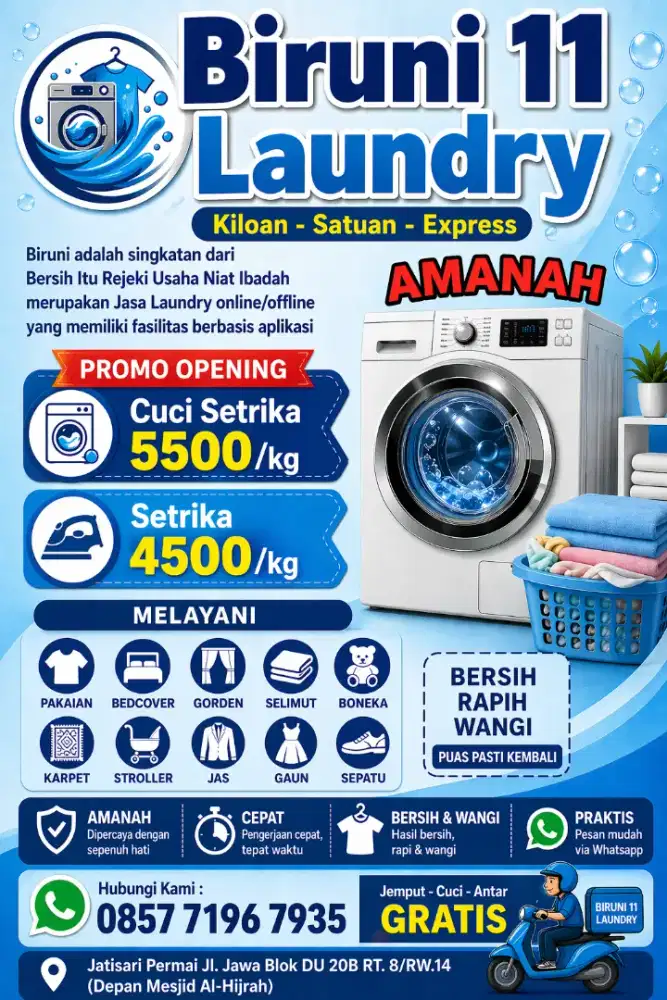 Lowongan kerja laundry