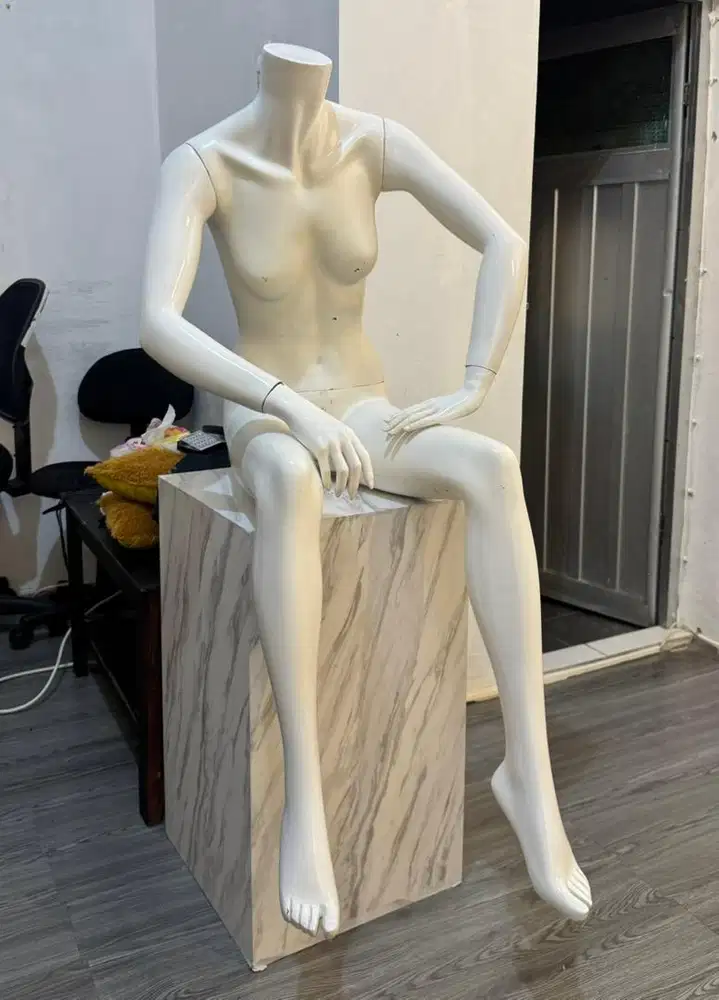 Manekin Full Body Unisex Plus Box tatakan bahan mebel tebal