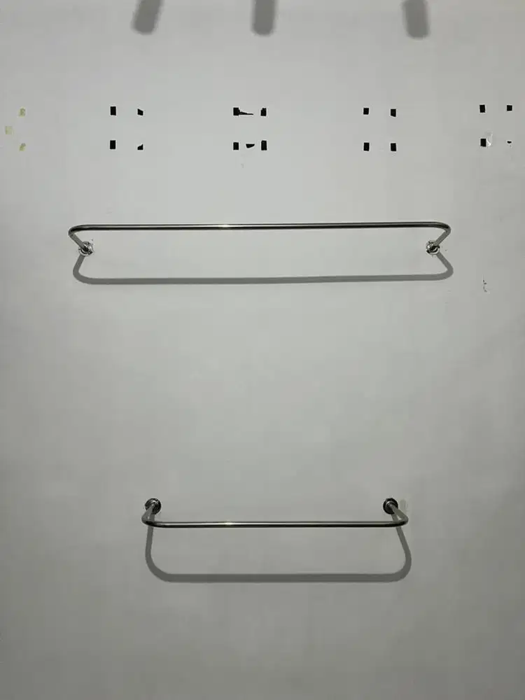 Gantungan Baju Display Bahan Alumuni Tebal Ukuran 1 meter dan 1.5 mete