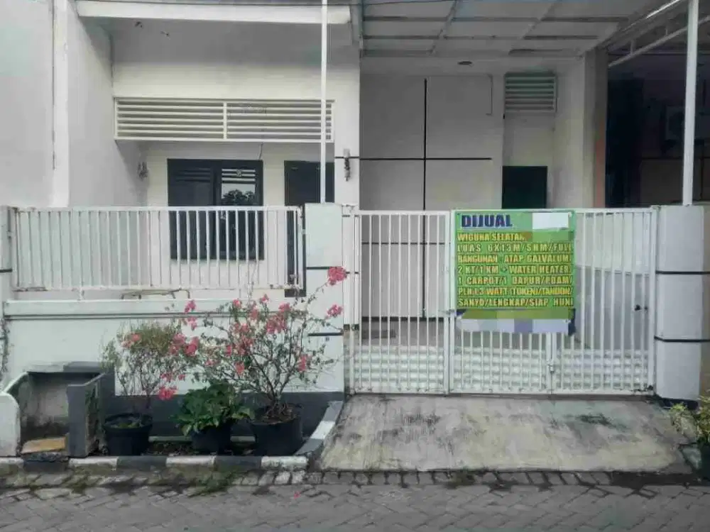 DiJual Cepat Rumah Baru Renovasi Atap Galvalum Siap Huni Wiguna Selatan Gunung Anyar Surabaya.