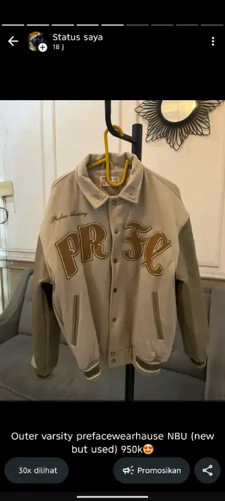 Jaket varsity preface wearhouse