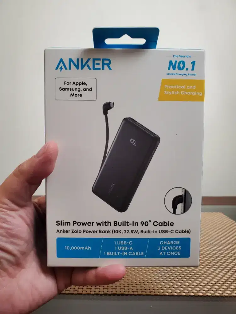 Powerbank 10.000mah Anker Zolo fast charger up to 22,5 watt