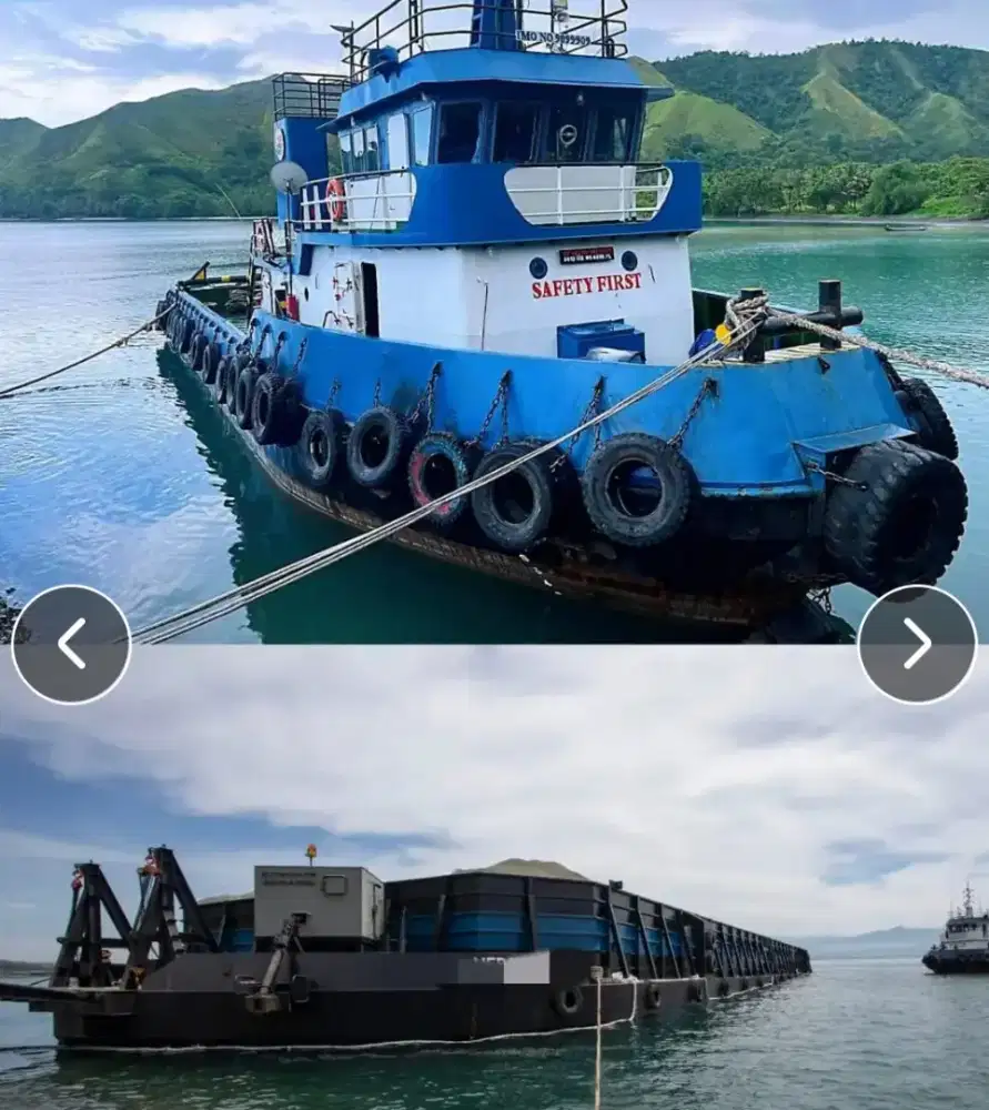 Di jual Tugboat & tongkang 300 feet tahun 2019 - 2020