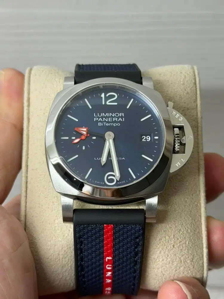 PANERAI PAM01404 LUMINOR QUARANTA BiTEMPO LUNA ROSSA 40