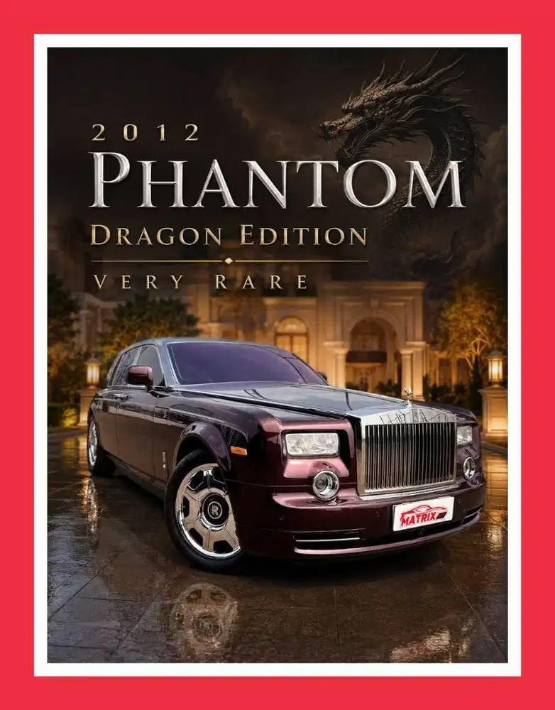 VERY RARE! 2012 PHANTOM DRAGON EDITION LIMITED Tax 1th x rr ghost 2013