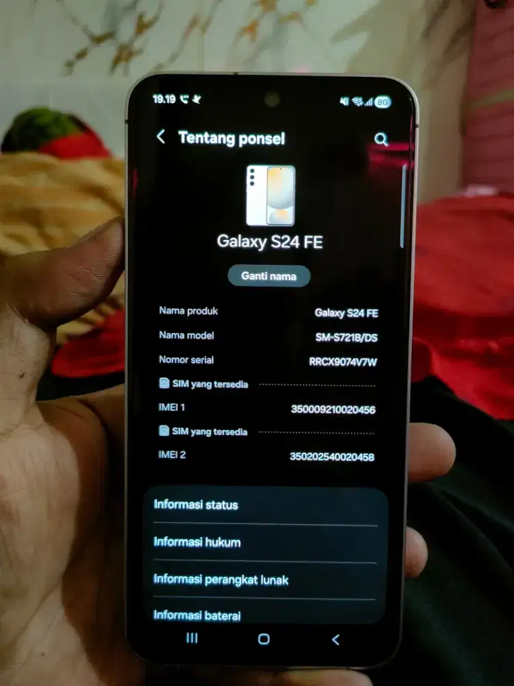 SAMSUNG S24FE FULSET ORIGINAL