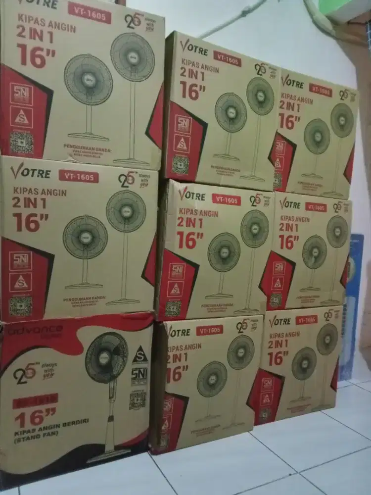 Kipas angin minimalis merk advance 16 inch