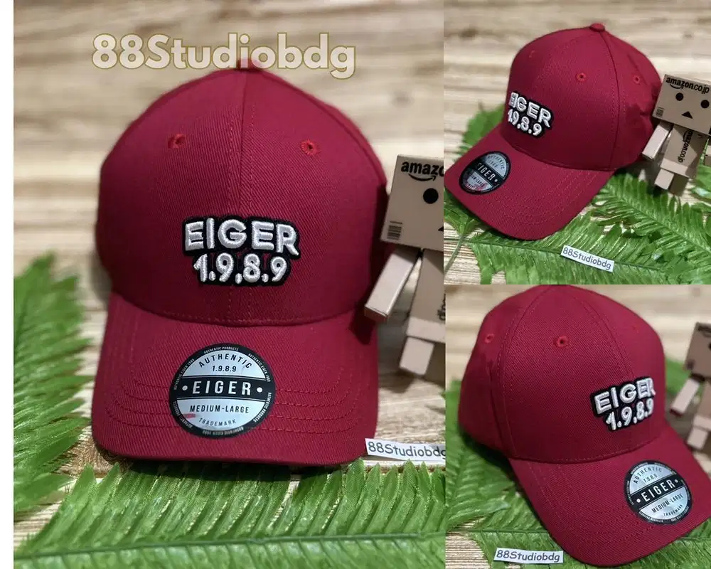 Topi Original Eiger - Eiger X-AGAMOTO 1F cap warna merah size M/L