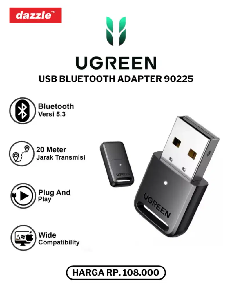 UGREEN USB BLUETOOTH ADAPTER (90225)