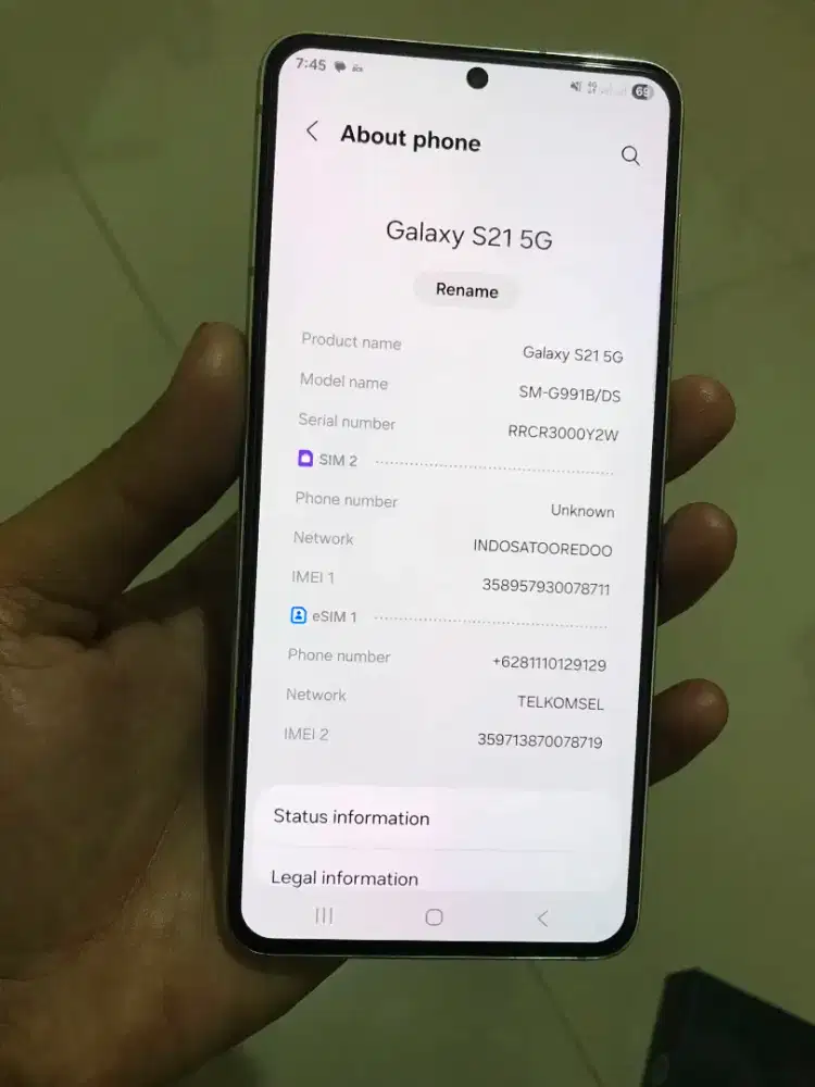 Samsung s21 5g no minus fullset