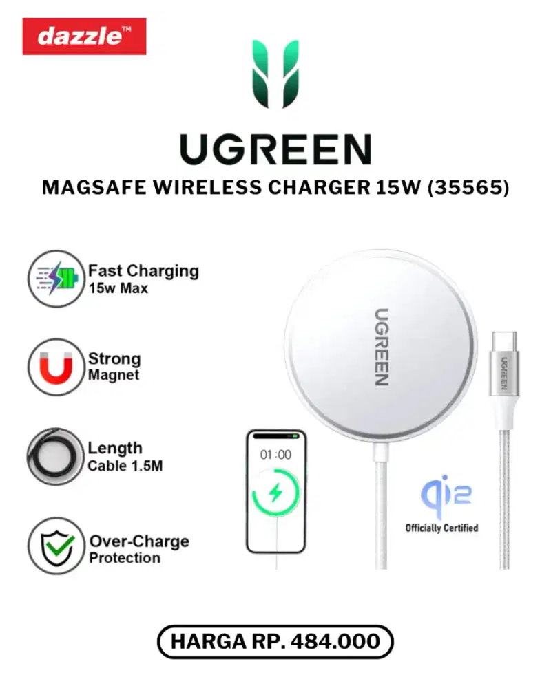 UGREEN WIRELESS CHARGER 15W (35565)