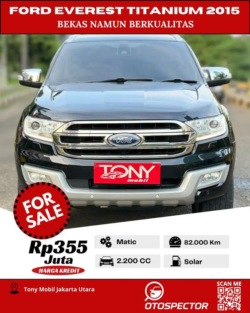 Ford Everest 2.2L AT Titanium 2015 Hitam