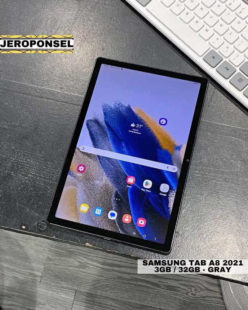 SAMSUNG GALAXY TAB A8 2021 3/32GB GARANSI NORMAL NO MINUS