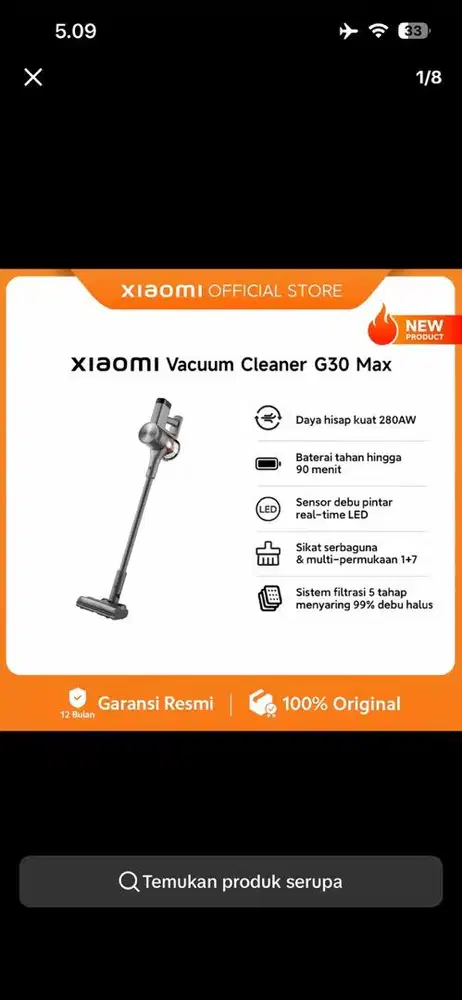 Xiaomi vacum cleaner