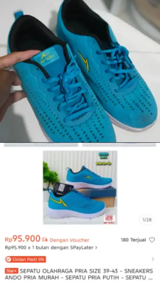 Sepatu Ando second