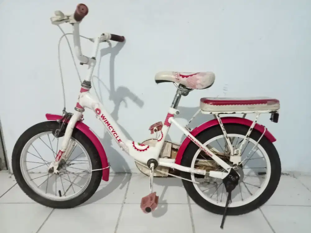 Wimcycle Strawberry 16 Sepeda anak perempuan Pink