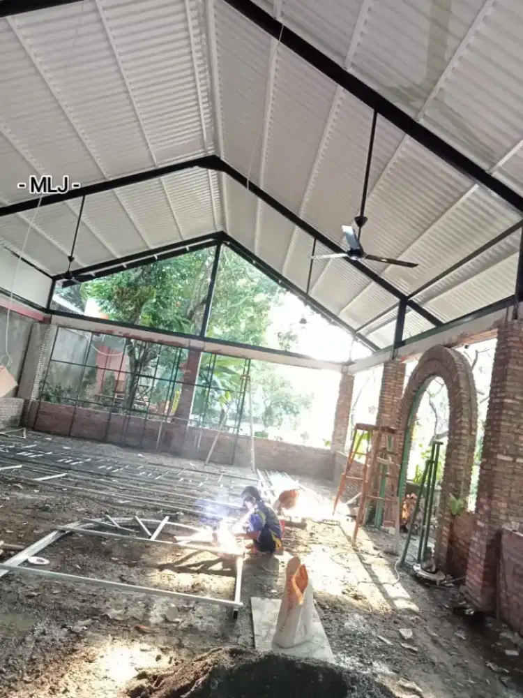 KANOPI CANOPY, KITCHEN SET, RAILING, TANGGA, PAGAR, ATAP BAJA, TRALIS