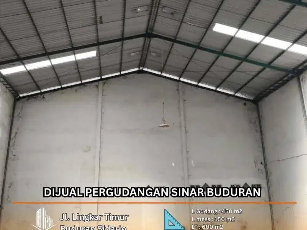 DIJUAL Pergudangan Sinar Buduran II  Jl. Lingkar Timur Buduran Sidoarjo