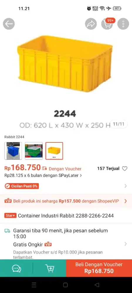 Jual Container Box Rabbit