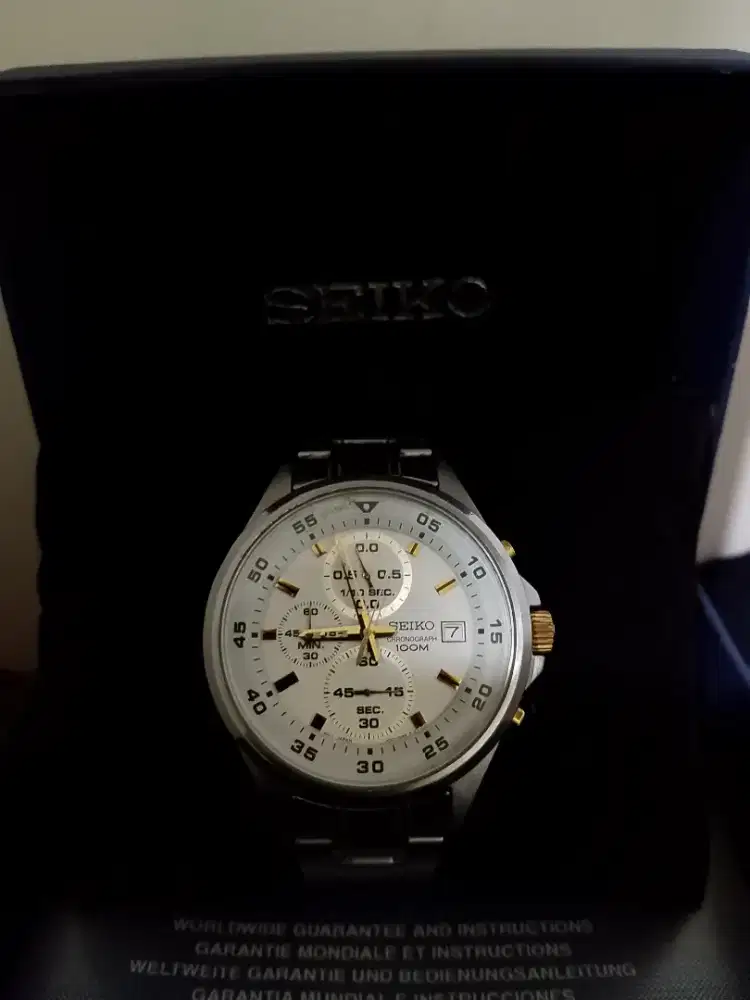 Jam tangan Seiko Chronograph 100M Original