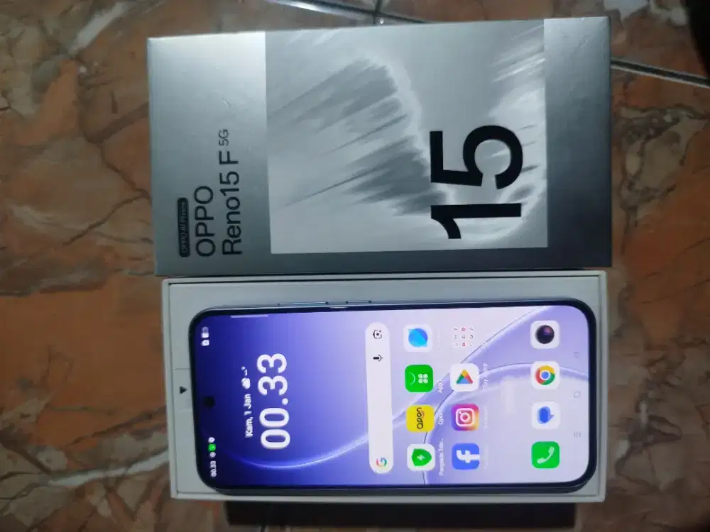 OPPO RENO 15F 5G 8/128GB lengkap mulus