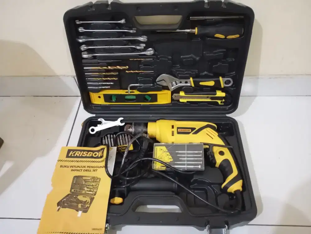 Krisbow Impact Drill Set/Mesin Bor