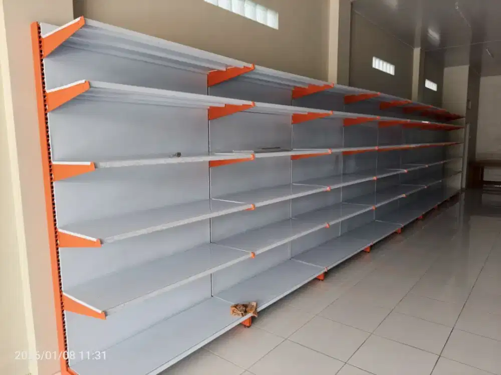 Rak besi siku serbaguna 5 susun stok aman