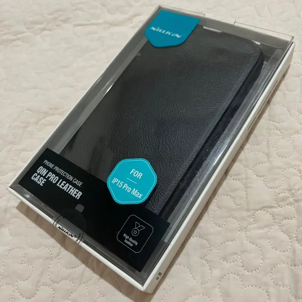 Case Nillkin Qin iPhone 15 Pro Max Flip Cover Slide Leather