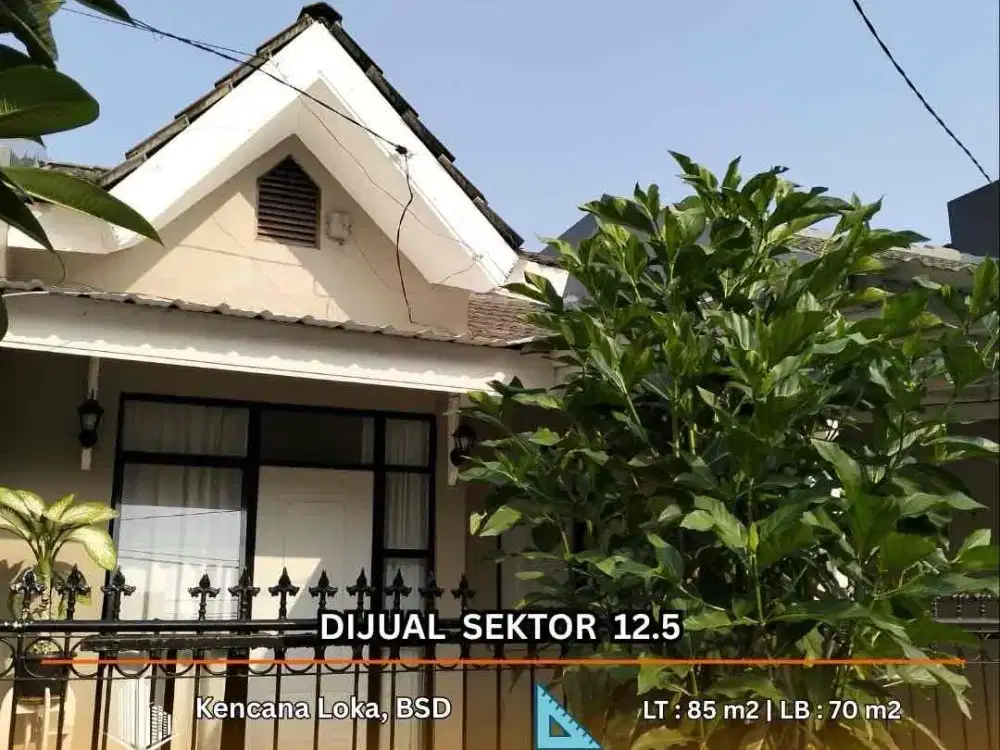DIJUAL Rumah Sektor 12.5 Kencana Loka, BSD