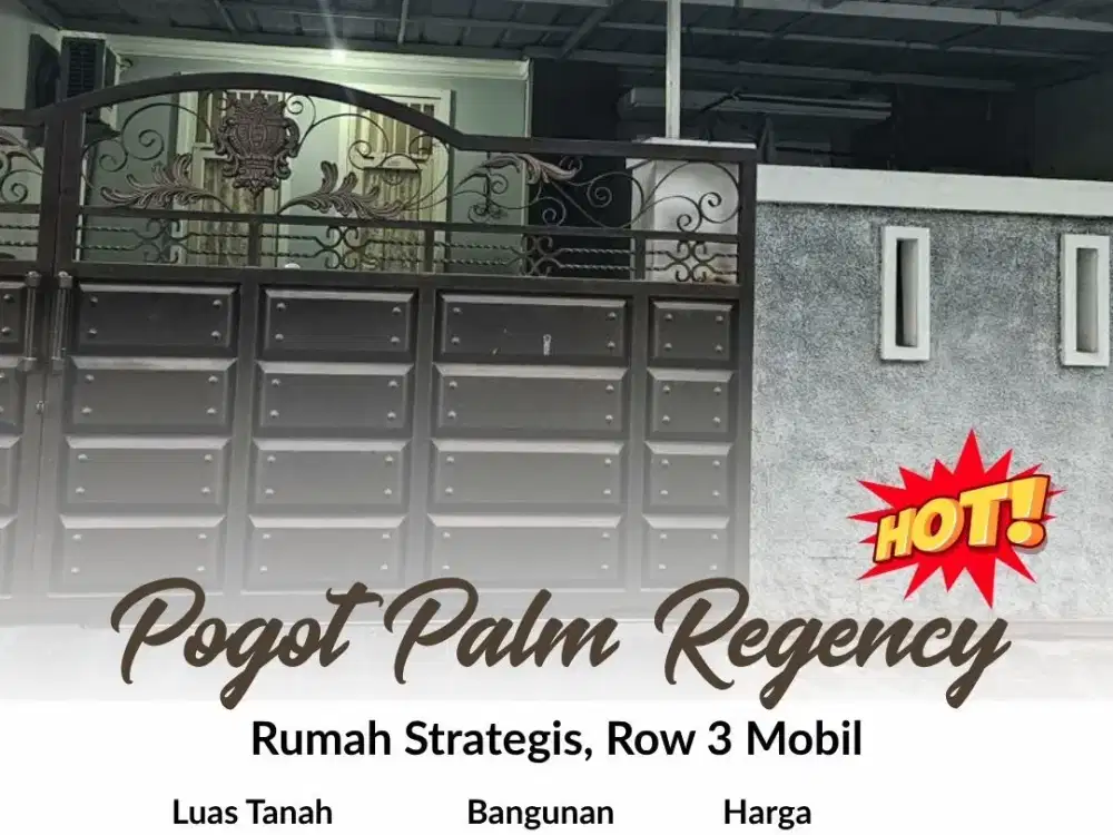 Rumah Pogot Palm Regency Siap Huni