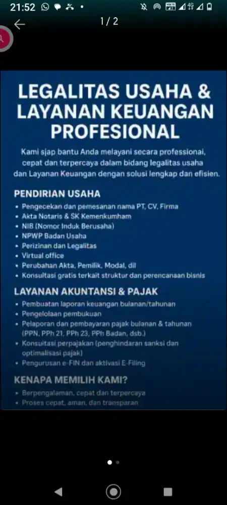 Kami membantu dan memperlancar administrasi dan pelaporan