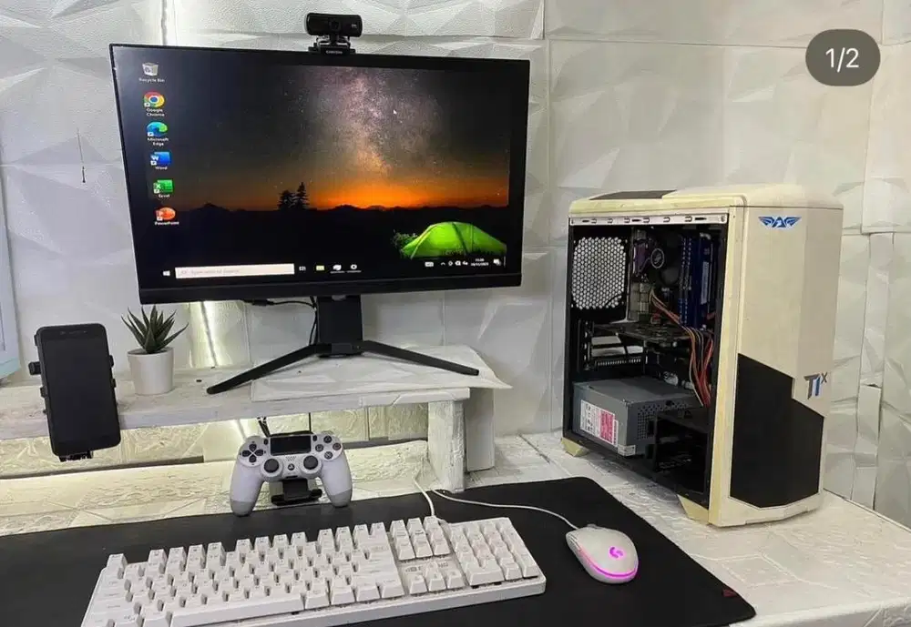 Komputer Murah Amd Athlon 3000G Ram 4Gb Ssd 128Gb Psu 400W Wifi A320M