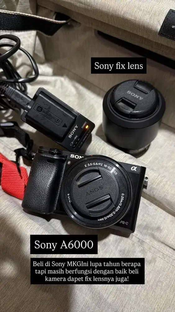 Sony A6000 + lensa fix