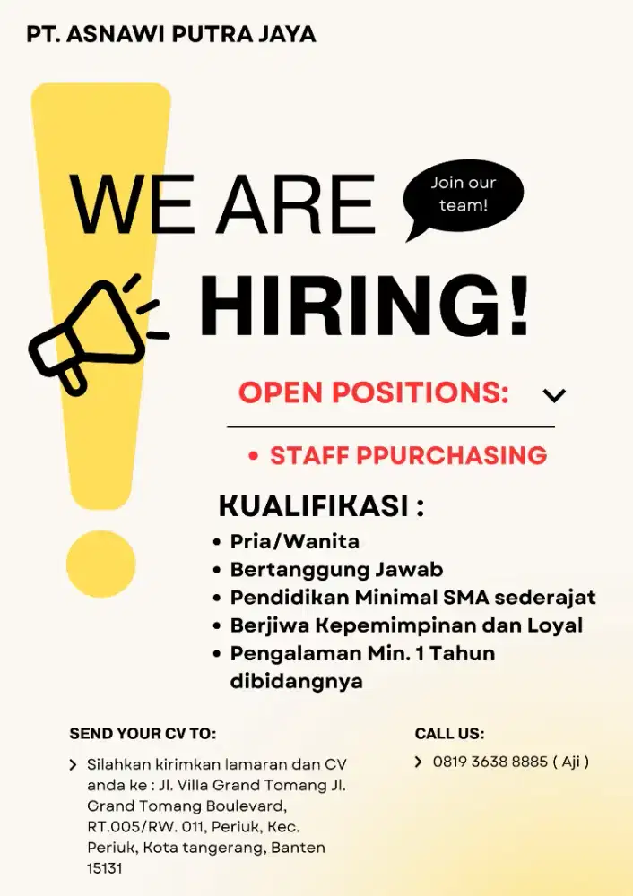 STAFF PURCHASING