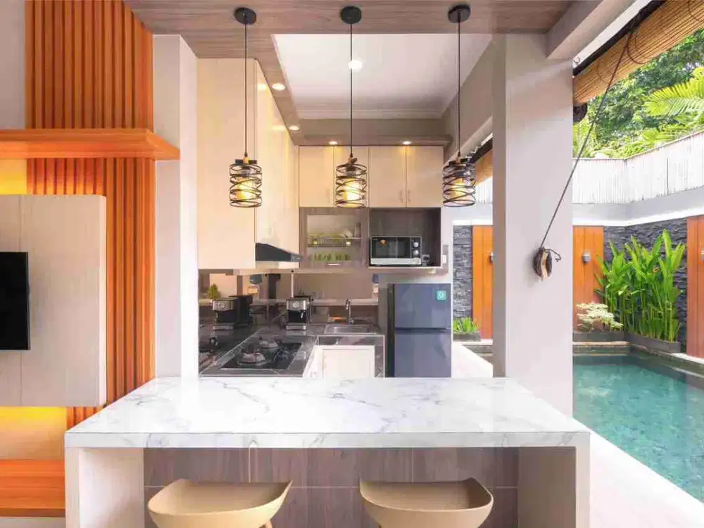 villa mewah siap huni full furnished di area pusat Canggu Bali