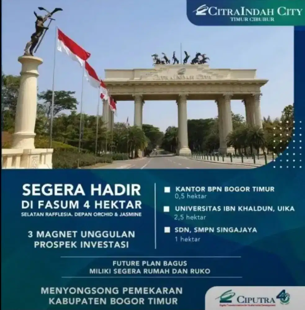 Jual tanah KAV Citra Indah City