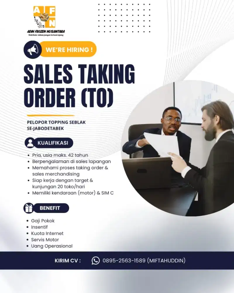 Lowongan sales GT