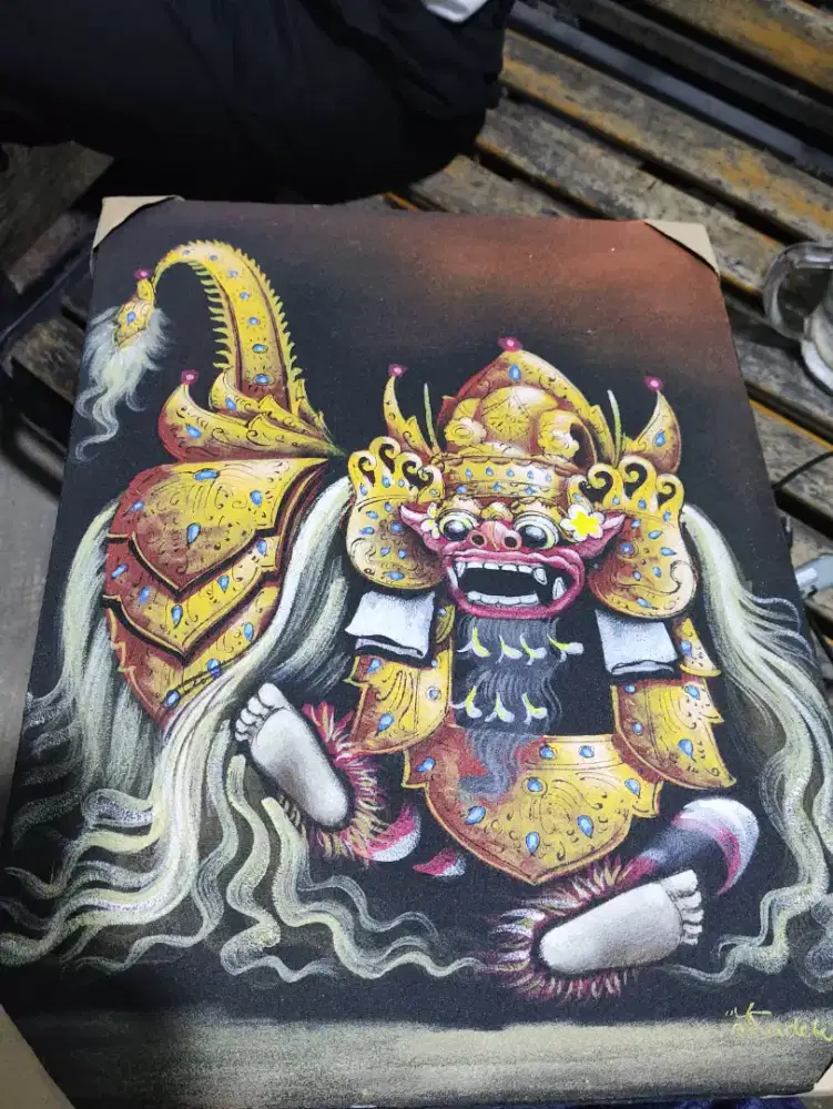 Lukisan barong asli bali