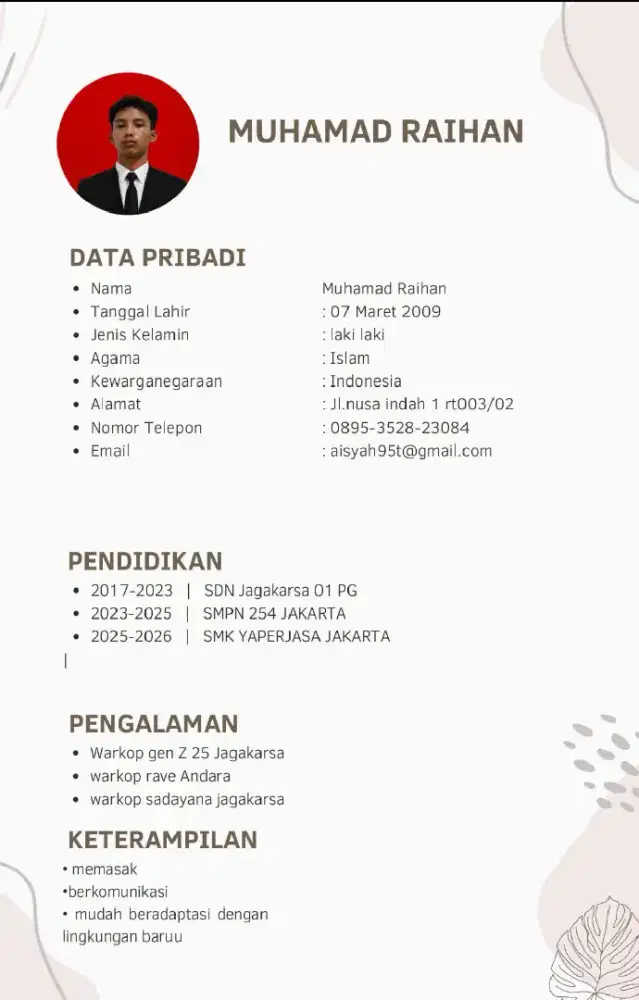 Kerja apa sajaa