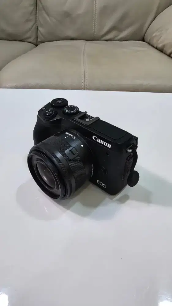 Canon EOS M6 Mark II Kit EF-M 15-45mm Fullset Box Mulus Normal