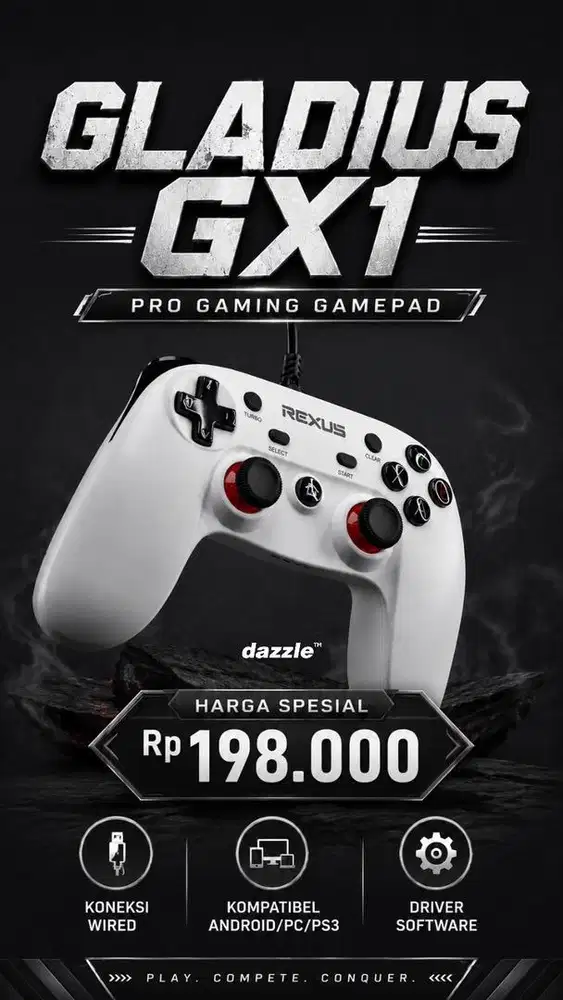 REXUS GLADIUS GX1 gamepad kabel