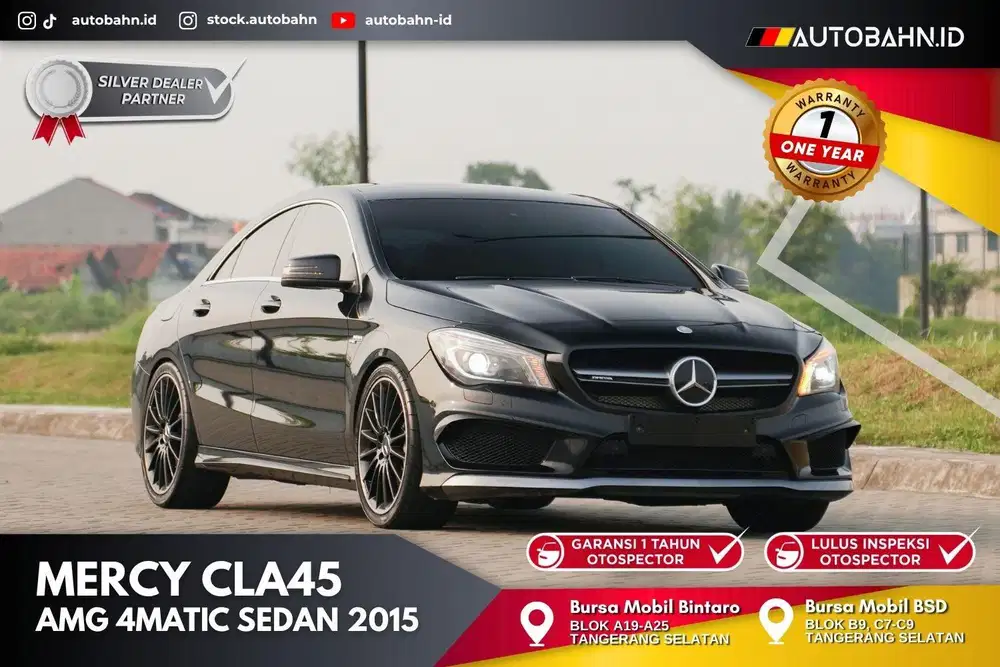 360HP Promax! Mercedes CLA45 AMG Panoramic 4Matic 2015 Cla200 320i