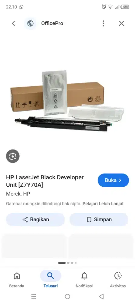 Spare part Mesin print