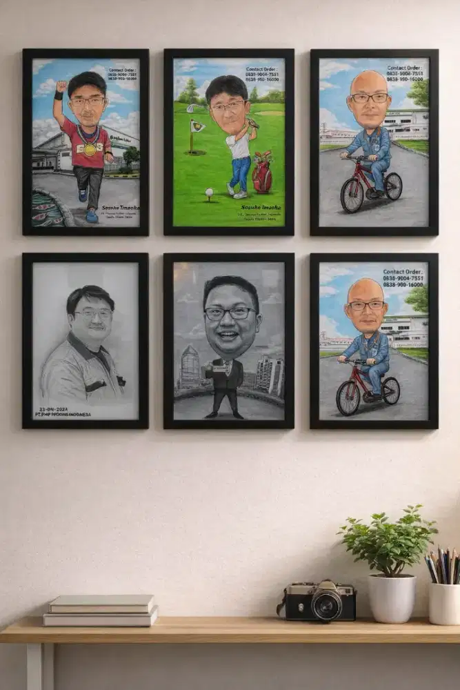 Jasa Lukis Wajah Handmade Karikatur & Sketsa Wajah Unik untuk Kado