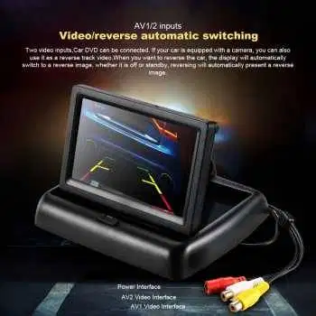 Monitor Parkir Mobil Foldable Rear View TFT LCD 4.3 Inch