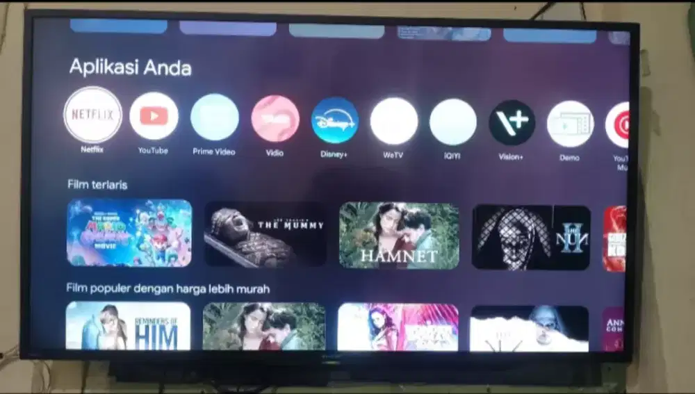 Dijual Google TV Led 42 inch Merek Sharp