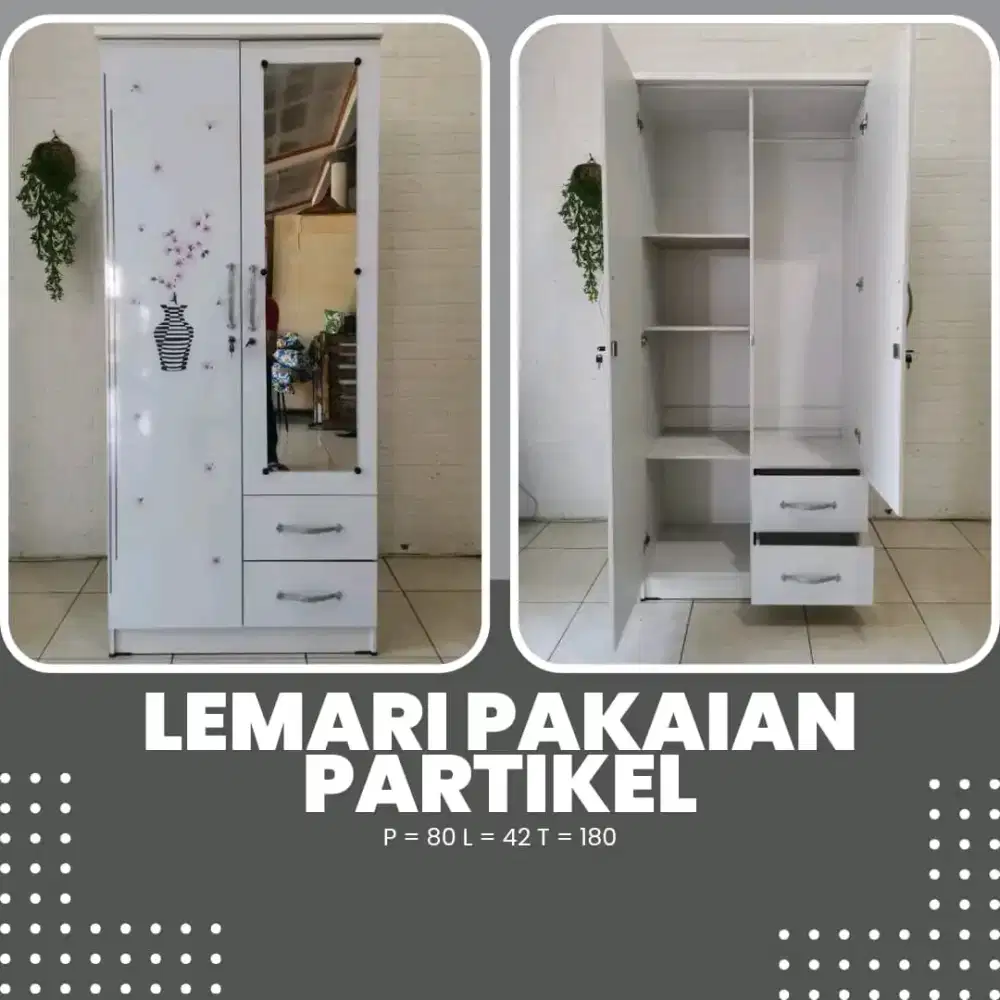 LEMARI 2 PINTU PAKIAN
