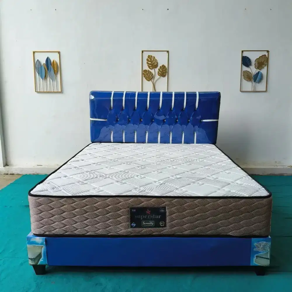 PAKET DIPAN + SPRING BED ELITE TEBEL 28 CM UK 160 X 200 CM