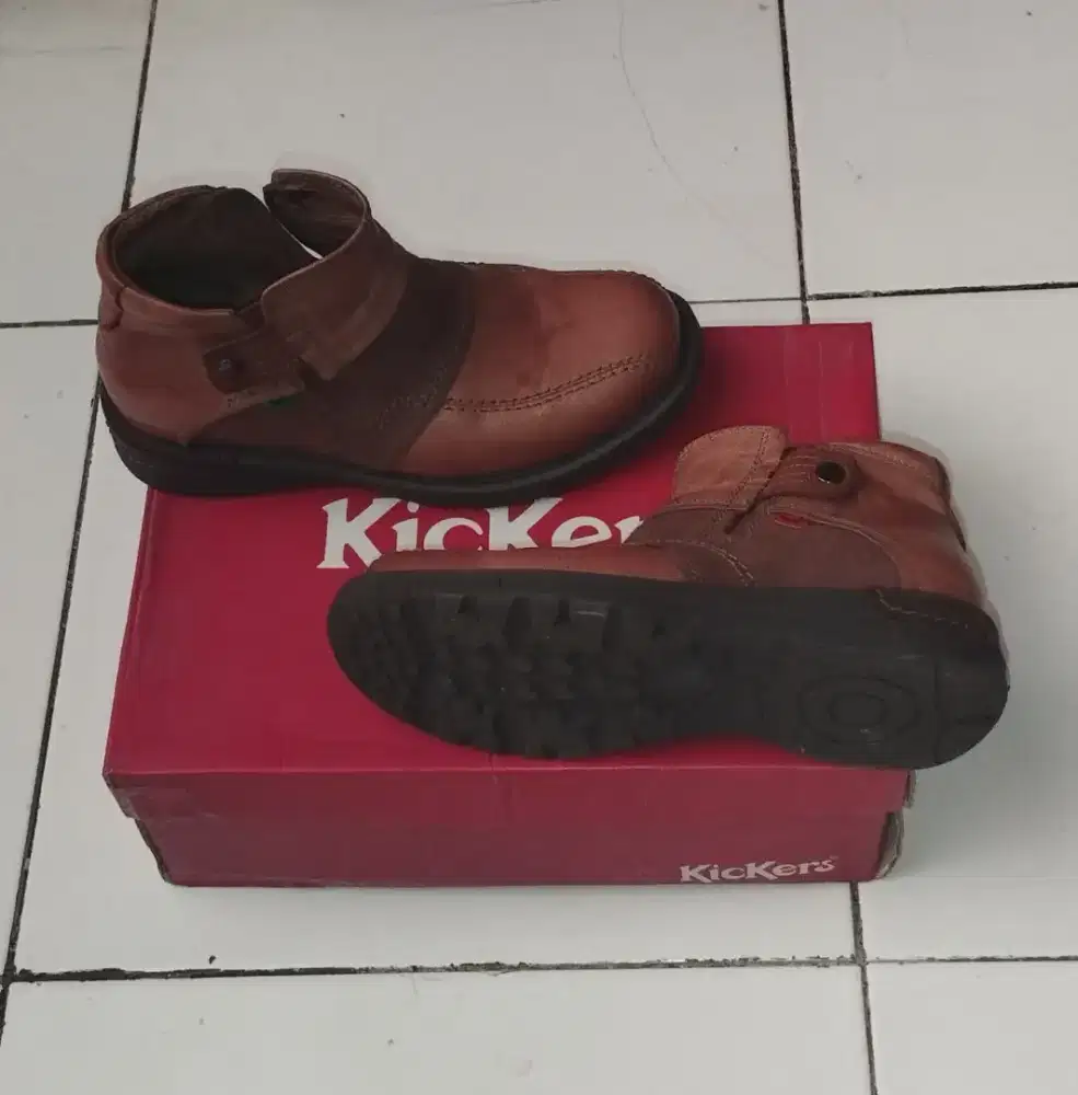 Kickers Brown Leather Shoes